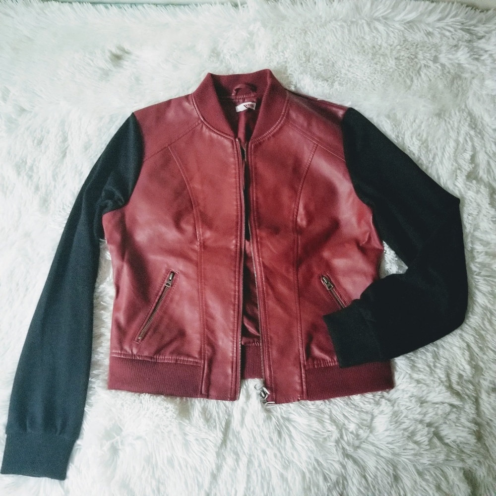 Faux leather jacket